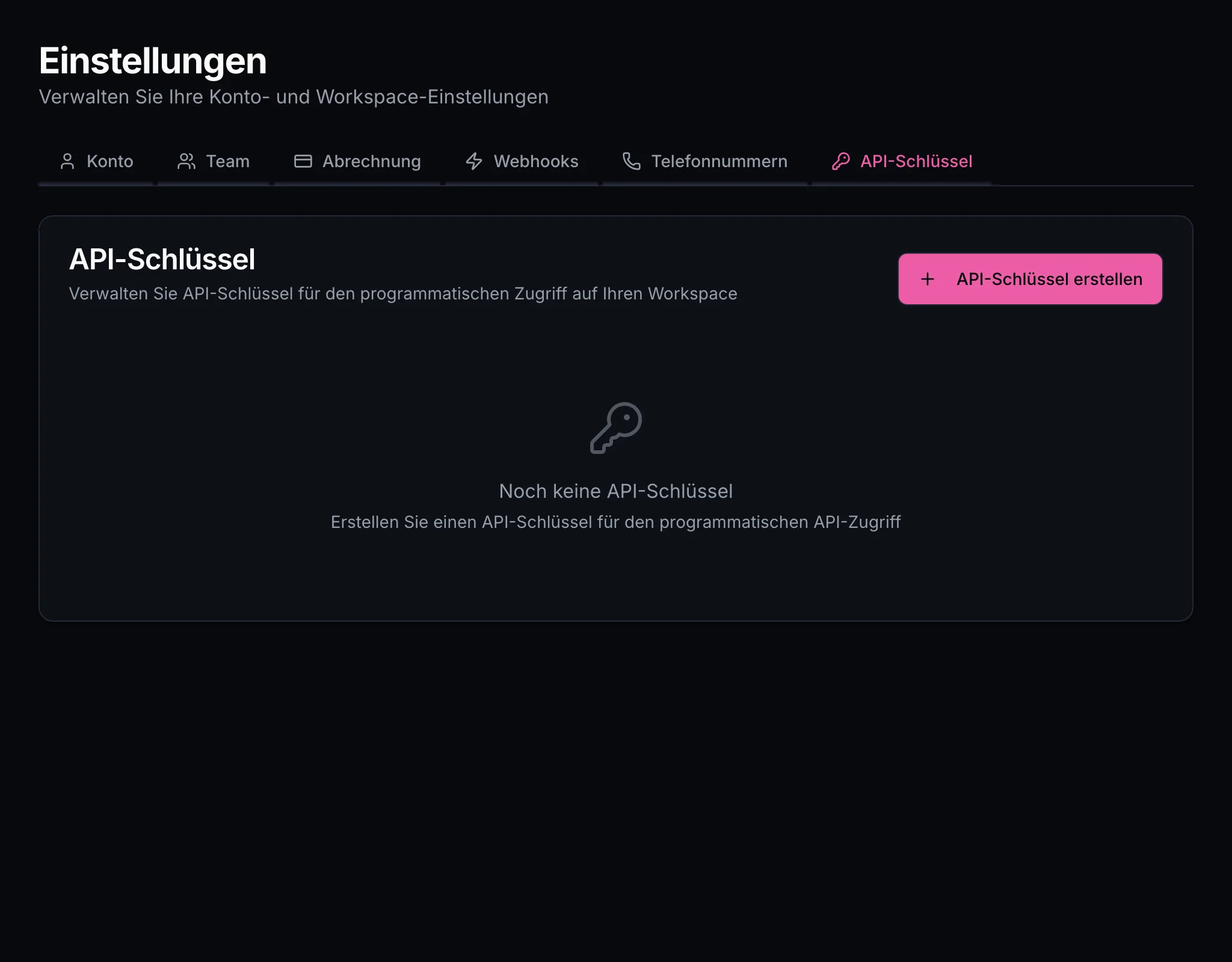 API key management with secure token generation